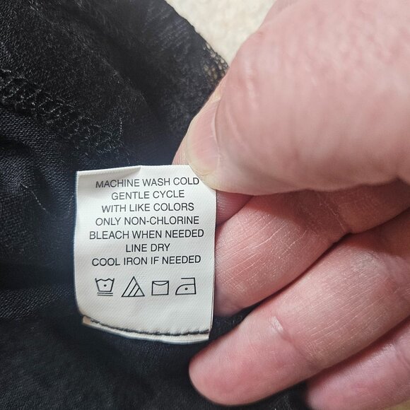 NWT eyeshadow black lace halter swing top - size Large - Picture 7 of 9